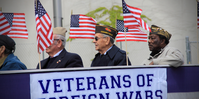 Group of senior veterans 